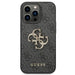 Guess 4G Big Metal Logo Case for iPhone 14 Pro - Gray - Cell phone cases and covers<<<HurtelXML