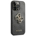 Guess 4G Big Metal Logo Case for iPhone 14 Pro Max - Gray - Cell phone cases and covers<<<HurtelXML