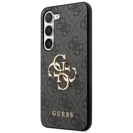 Guess 4G Big Metal Logo case for Samsung Galaxy S24+ - black - Cell phone cases and covers<<<HurtelXML