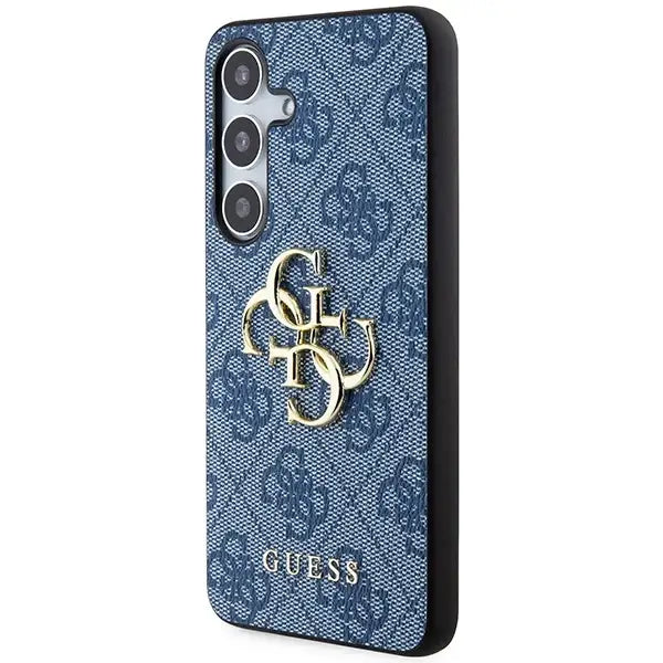 Guess 4G Big Metal Logo case for Samsung Galaxy S24+ - blue - Cell phone cases and covers<<<HurtelXML