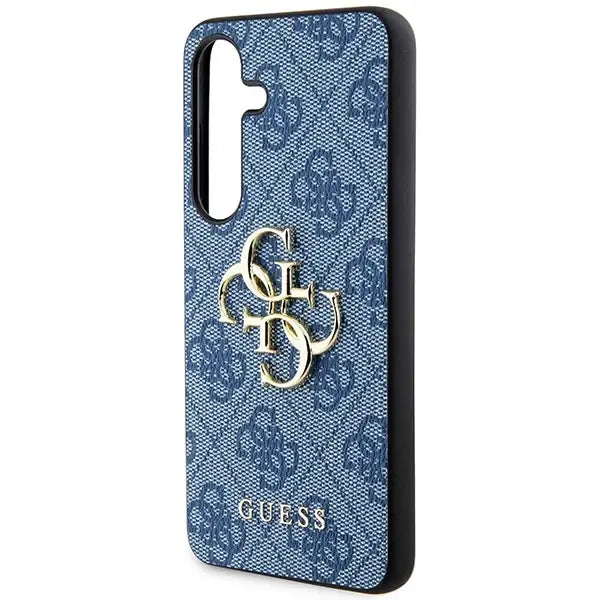 Guess 4G Big Metal Logo case for Samsung Galaxy S24+ - blue - Cell phone cases and covers<<<HurtelXML