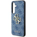 Guess 4G Big Metal Logo case for Samsung Galaxy S24+ - blue - Cell phone cases and covers<<<HurtelXML