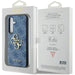Guess 4G Big Metal Logo case for Samsung Galaxy S24+ - blue - Cell phone cases and covers<<<HurtelXML