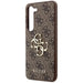 Guess 4G Big Metal Logo case for Samsung Galaxy S24+ - brown - Cell phone cases and covers<<<HurtelXML