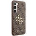 Guess 4G Big Metal Logo case for Samsung Galaxy S24+ - brown - Cell phone cases and covers<<<HurtelXML