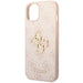 Guess 4G Big Metal Logo iPhone 15 Case - Pink - Cell phone cases and covers<<<HurtelXML
