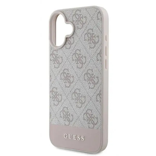 Guess 4G Bottom Stripe Case for iPhone 16 Plus 6.7’’ - Pink - Cell phone cases and covers<<<HurtelXML