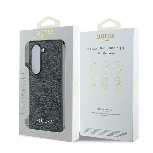 Guess 4G Case for Samsung Galaxy Z Fold 6 - Black - Cell phone cases and covers<<<HurtelXML