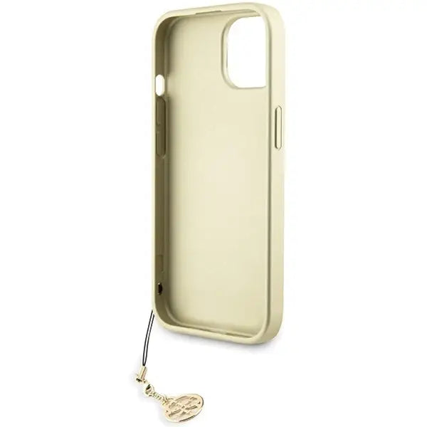 Guess 4G Charms Collection case for iPhone 15 - gray - Cell phone cases and covers<<<HurtelXML