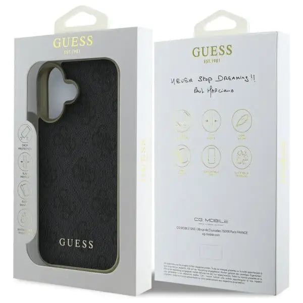Guess 4G Charms Collection case for iPhone 16 Plus - black - Cell phone cases and covers<<<HurtelXML