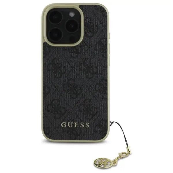 Guess 4G Charms Collection case for iPhone 16 Pro - black - Cell phone cases and covers<<<HurtelXML