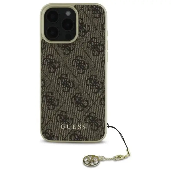 Guess 4G Charms Collection iPhone 16 Pro Max Case - Brown - Cell phone cases and covers<<<HurtelXML