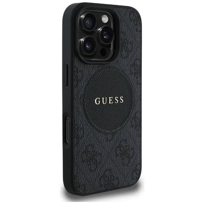 Guess 4G Circle Classic Logo MagSafe case for iPhone 16 Pro - black - Cell phone cases and covers<<<HurtelXML
