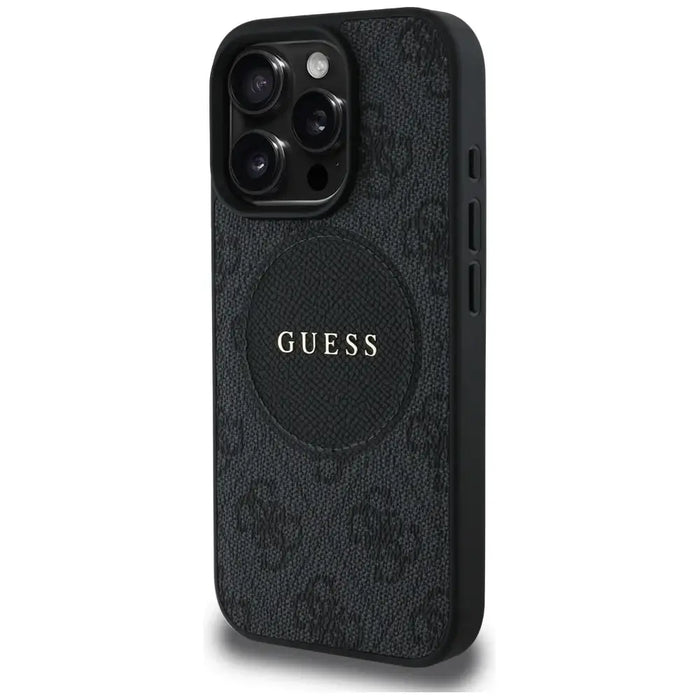 Guess 4G Circle Classic Logo MagSafe case for iPhone 16 Pro - black - Cell phone cases and covers<<<HurtelXML