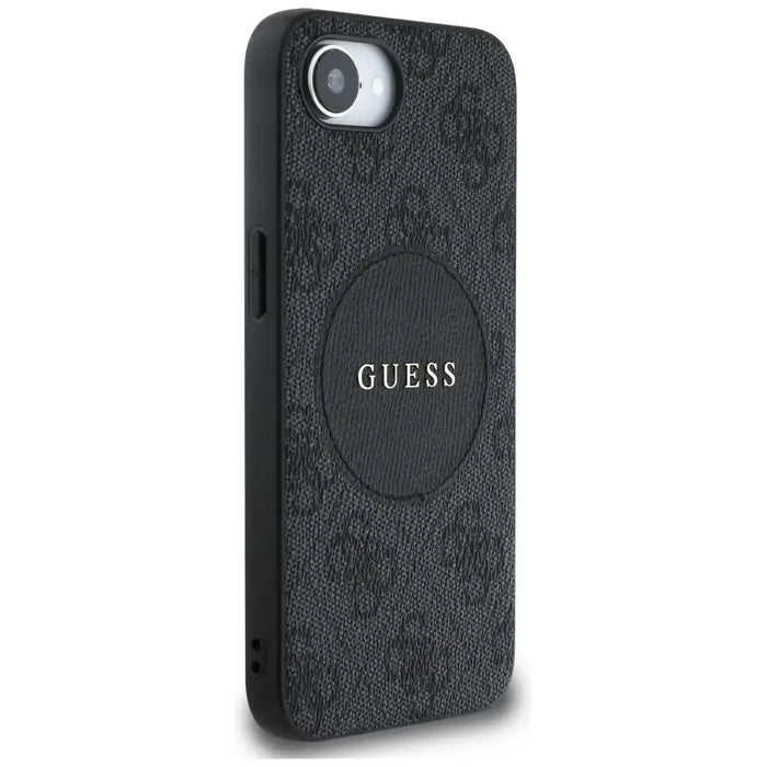 Guess 4G Circle Classic Logo MagSafe case for iPhone 16e - black - Cell phone cases and covers<<<HurtelXML