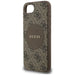 Guess 4G Circle Classic Logo MagSafe case for iPhone 16e - brown - Cell phone cases and covers<<<HurtelXML