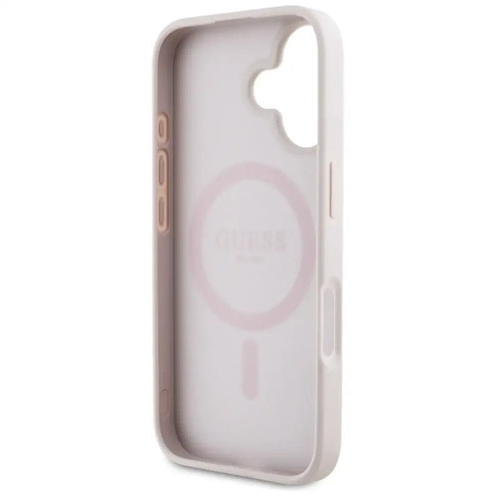 Guess 4G Circle Classic Logo MagSafe iPhone 16 Case - Pink - Cell phone cases and covers<<<HurtelXML