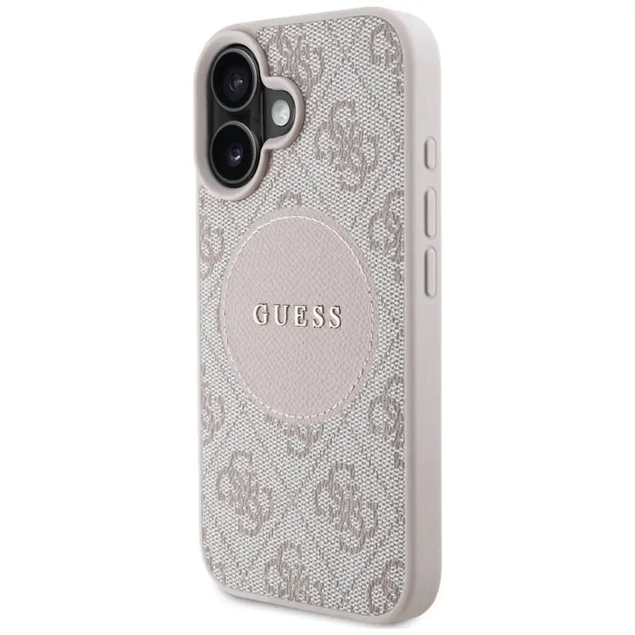 Guess 4G Circle Classic Logo MagSafe iPhone 16 Case - Pink - Cell phone cases and covers<<<HurtelXML