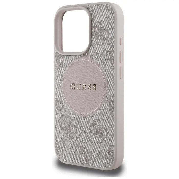 Guess 4G Circle Classic Logo MagSafe iPhone 16 Pro Case - Pink - Cell phone cases and covers<<<HurtelXML