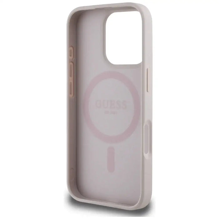Guess 4G Circle Classic Logo MagSafe iPhone 16 Pro Case - Pink - Cell phone cases and covers<<<HurtelXML