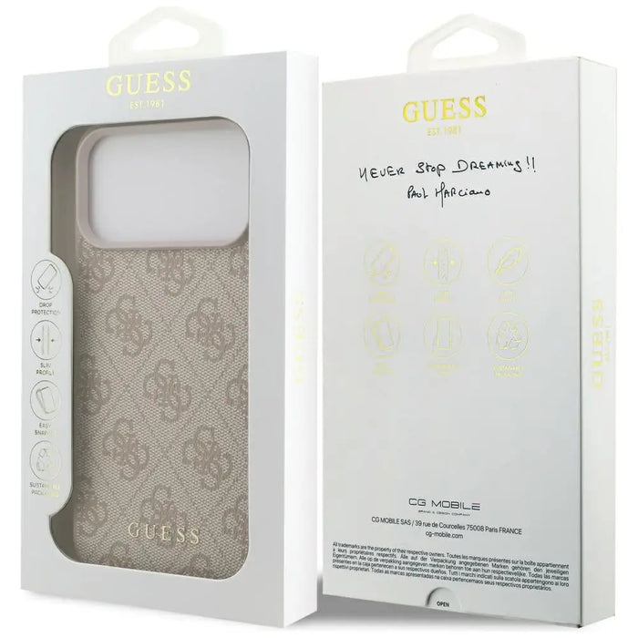 Guess 4G Classic Case for iPhone 17 Pro Max - Pink - Cell phone cases and covers<<<HurtelXML