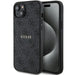 Guess 4G Collection Leather Metal Logo MagSafe Case for iPhone 14/15/13 - Black - Cell phone cases