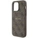 Guess 4G Collection Leather Metal Logo MagSafe Case for iPhone 13 Pro / iPhone 13 - Brown - Cell phone cases
