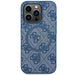 Guess 4G Collection Leather Metal Logo MagSafe Case for iPhone 14 Pro Max - Blue - Cell phone cases