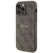 Guess 4G Collection Leather Metal Logo MagSafe Case for iPhone 14 Pro - Brown - Cell phone cases and covers<<<HurtelXML