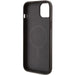 Guess 4G Collection Leather Metal Logo MagSafe Case for iPhone 15 Plus / 14 Plus - Brown - Cell phone cases