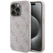 Guess 4G Collection Leather Metal Logo MagSafe Case for iPhone 15 Pro - Pink - Cell phone cases and covers<<<HurtelXML