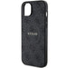 Guess 4G Collection Leather Metal Logo MagSafe Case for iPhone 14/15/13 - Black - Cell phone cases