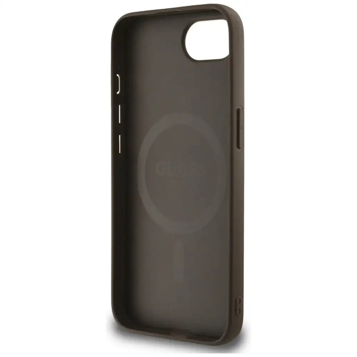 Guess 4G Flowers Print MagSafe case for iPhone 16e - brown - Cell phone cases and covers<<<HurtelXML