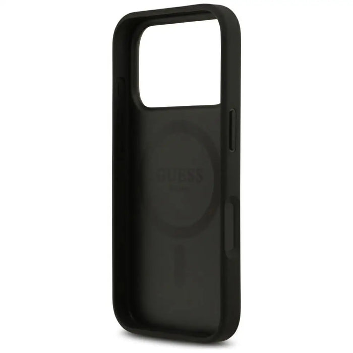 Guess 4G Flowers Print MagSafe case for iPhone 17 Pro Max - black - Cell phone cases and covers<<<HurtelXML