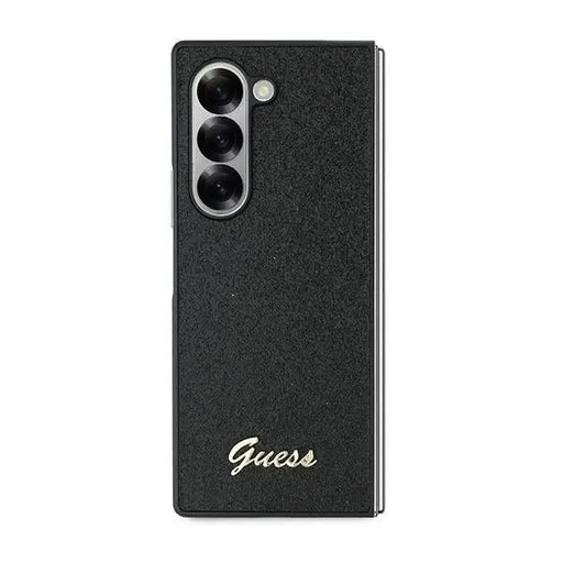 Guess 4G Glitter Script Case for Samsung Galaxy Z Fold 6 - Black - Cell phone cases and covers<<<HurtelXML