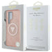 Guess 4G Glitter Triangle Buttons MagSafe Case for Samsung Galaxy S25 Ultra Pink - Cell phone cases