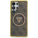 Guess 4G Glitter Triangle Buttons MagSafe Case for Samsung Galaxy S25 Ultra Brown - Cell phone cases