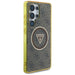 Guess 4G Glitter Triangle Buttons MagSafe Case for Samsung Galaxy S25 Ultra Brown - Cell phone cases