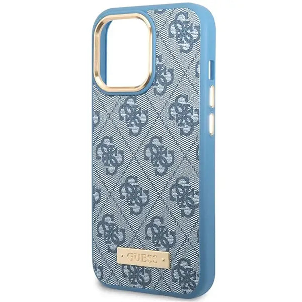 Guess 4G Logo Plate MagSafe case for iPhone 14 Pro Max - blue - Cell phone cases and covers<<<HurtelXML