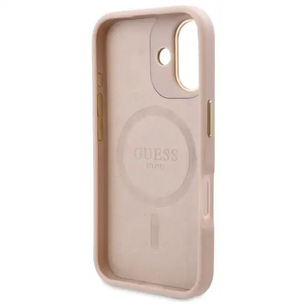 Guess 4G Logo Plate MagSafe Case for iPhone 16 Plus - Pink - Cell phone cases and covers<<<HurtelXML