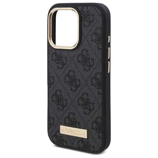 Guess 4G Logo Plate MagSafe Case for iPhone 16 Pro - Black - Cell phone cases and covers<<<HurtelXML