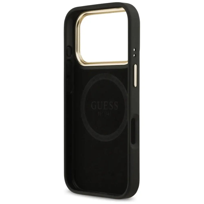Guess 4G Logo Plate MagSafe Case for iPhone 17 Pro - Black - Cell phone cases and covers<<<HurtelXML
