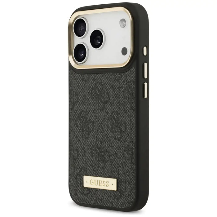 Guess 4G Logo Plate MagSafe Case for iPhone 17 Pro - Black - Cell phone cases and covers<<<HurtelXML