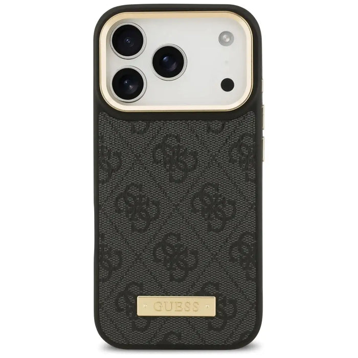 Guess 4G Logo Plate MagSafe Case for iPhone 17 Pro - Black - Cell phone cases and covers<<<HurtelXML