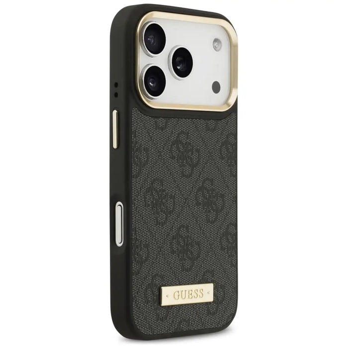 Guess 4G Logo Plate MagSafe Case for iPhone 17 Pro - Black - Cell phone cases and covers<<<HurtelXML