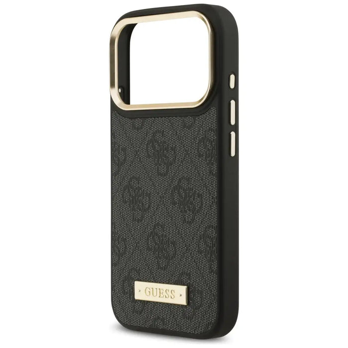 Guess 4G Logo Plate MagSafe Case for iPhone 17 Pro - Black - Cell phone cases and covers<<<HurtelXML