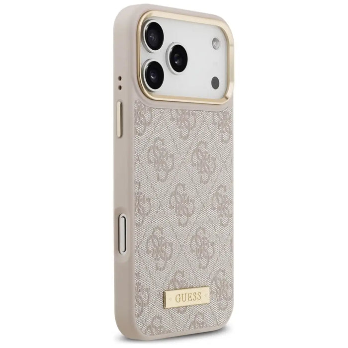 Guess 4G Logo Plate MagSafe Case for iPhone 17 Pro Max - Pink - Cell phone cases and covers<<<HurtelXML