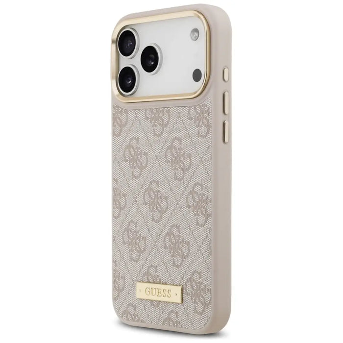 Guess 4G Logo Plate MagSafe Case for iPhone 17 Pro Max - Pink - Cell phone cases and covers<<<HurtelXML