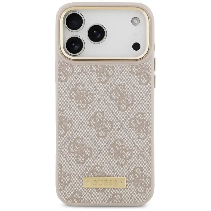 Guess 4G Logo Plate MagSafe Case for iPhone 17 Pro Max - Pink - Cell phone cases and covers<<<HurtelXML