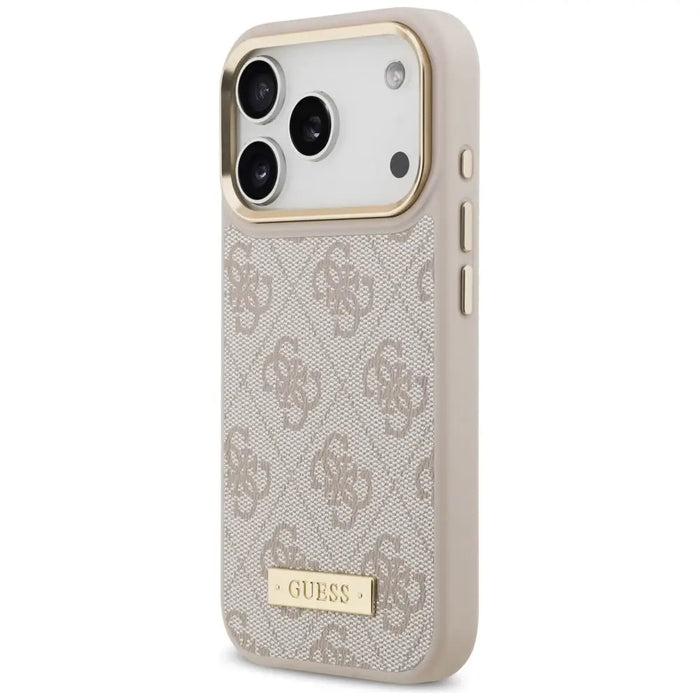 Guess 4G Logo Plate MagSafe Case for iPhone 17 Pro - Pink - Cell phone cases and covers<<<HurtelXML